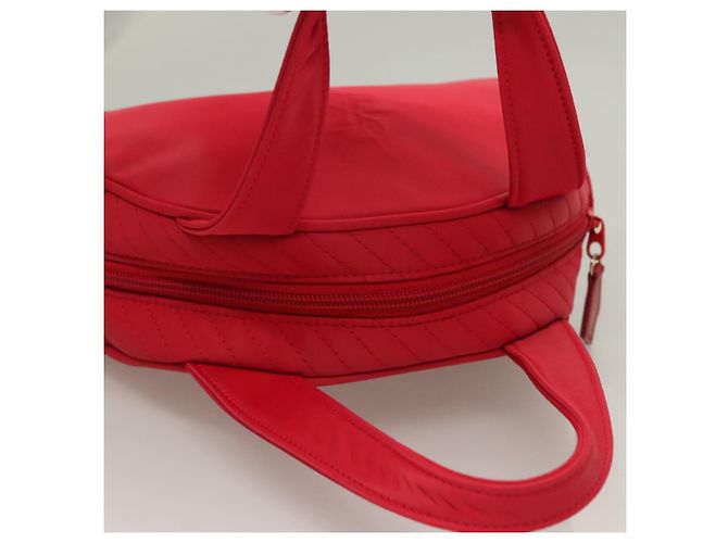 SAINT LAURENT Borsa a mano in nylon rosso Auth yk18999 - vista 6