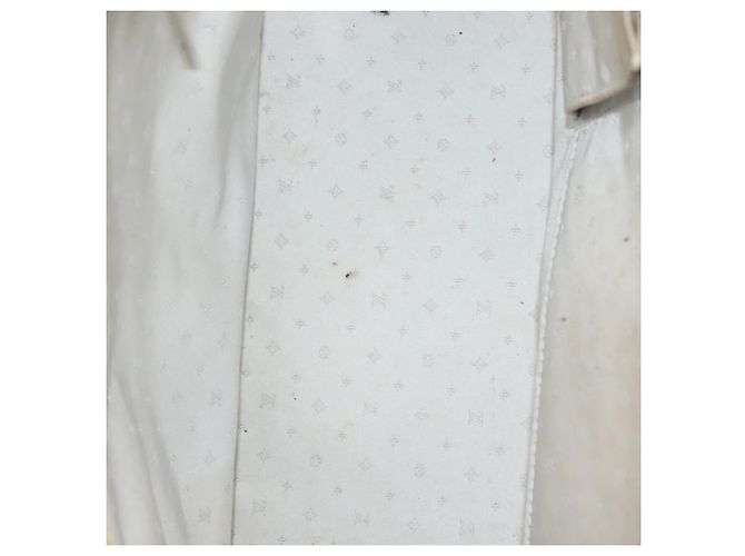 LOUIS VUITTON Bolsa de Mão Suhari Lockit MM Couro Branco M91874 LV Auth sw1347 - vista 11