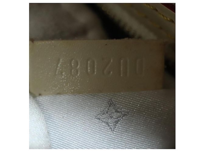 LOUIS VUITTON Bolsa de Mão Suhari Lockit MM Couro Branco M91874 LV Auth sw1347 - vista 12