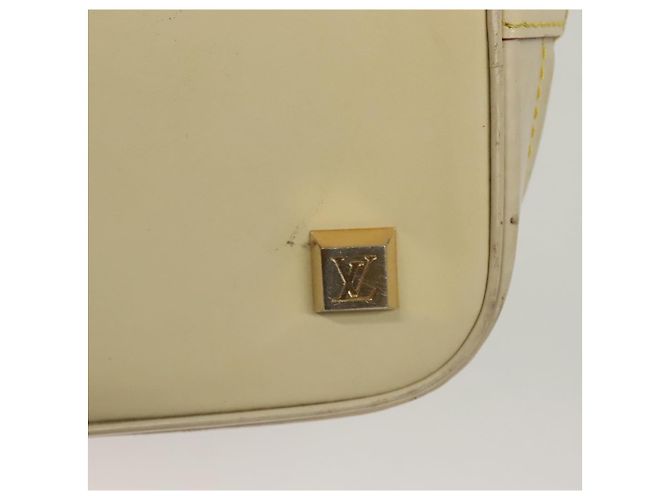 LOUIS VUITTON Bolsa de Mão Suhari Lockit MM Couro Branco M91874 LV Auth sw1347 - vista 17