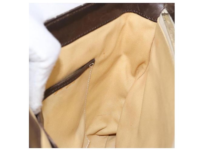 Céline Borsa a mano in tela Macadam C di CELINE marrone oro Auth ep9908 D'oro - vista 17