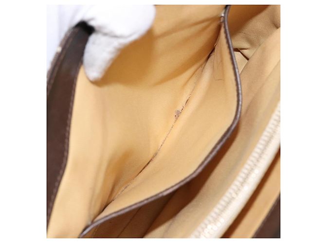 Céline Borsa a mano in tela Macadam C di CELINE marrone oro Auth ep9908 D'oro - vista 19