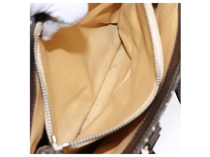 Céline Borsa a mano in tela Macadam C di CELINE marrone oro Auth ep9908 D'oro - vista 20