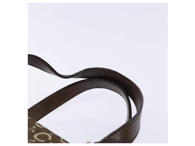 Céline Borsa a mano in tela Macadam C di CELINE marrone oro Auth ep9908 D'oro - vista 8
