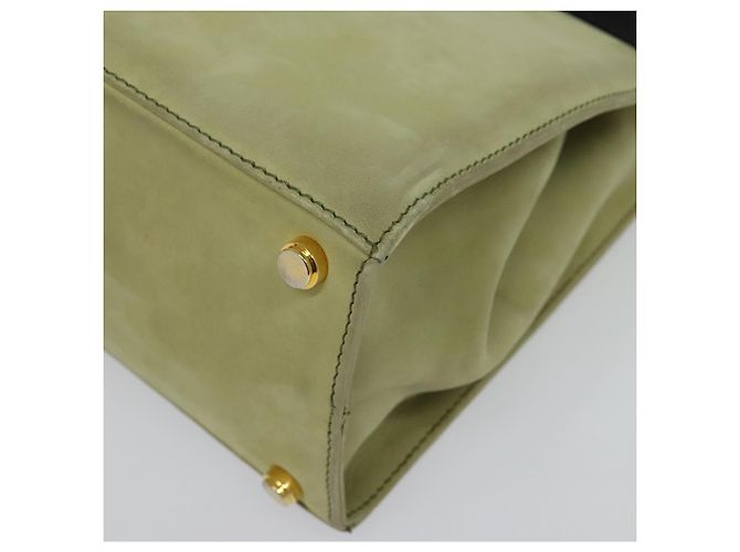 Borsa a mano Vala in suede 2 in 1 beige e oro Auth sw1296 di Salvatore Ferragamo D'oro - vista 13