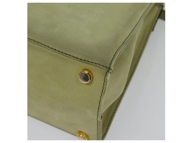 Borsa a mano Vala in suede 2 in 1 beige e oro Auth sw1296 di Salvatore Ferragamo D'oro - vista 15
