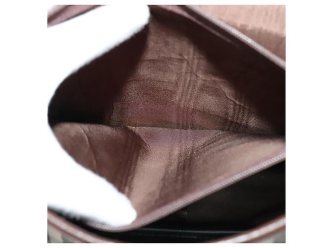 Autre Marque Borsa a Spalla Burberrys Nova Check in Tela e Pelle Beige Oro Auth yk18913 D'oro - vista 20