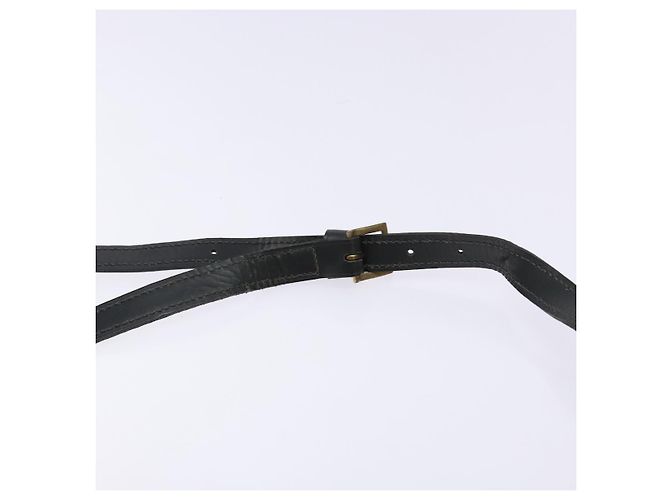 Borsa a Spalla in Tela Trotter Christian Dior Nero Oro Auth BA4192 D'oro - vista 8