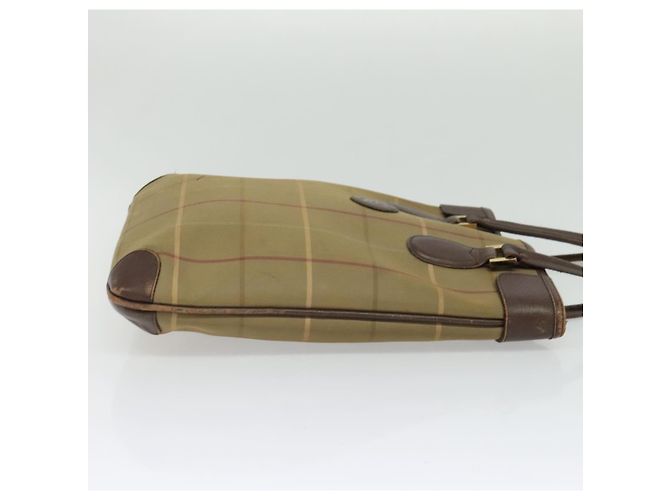 Autre Marque Borsa Tote Burberrys Nova Check in tela beige oro Auth ep9944 D'oro - vista 5