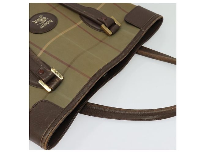 Autre Marque Borsa Tote Burberrys Nova Check in tela beige oro Auth ep9944 D'oro - vista 6