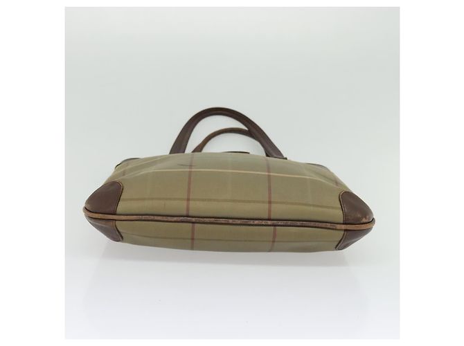Autre Marque Borsa Tote Burberrys Nova Check in tela beige oro Auth ep9944 D'oro - vista 9