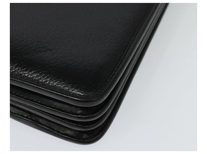 Borsa da lavoro in pelle nera e argento Gianni Versace Auth bs28153 Nero - vista 13