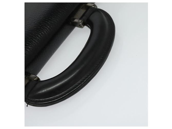 Borsa da lavoro in pelle nera e argento Gianni Versace Auth bs28153 Nero - vista 7