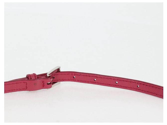 PRADA Borsa a Catena Nylon 2in1 Rosa Argento Auth 135510V - vista 9