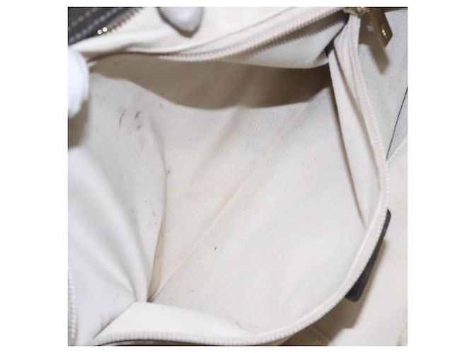 Borsa a mano in pelle Gancini Salvatore Ferragamo Argento Oro Auth 133160 D'oro - vista 21