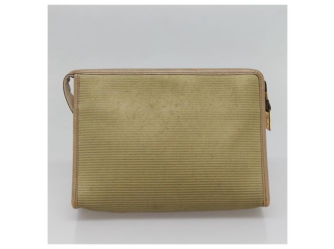 SAINT LAURENT Borsa Clutch 2Set Beige Marrone oro Auth am8873 D'oro - vista 11