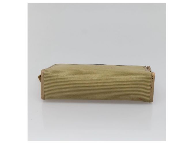 SAINT LAURENT Borsa Clutch 2Set Beige Marrone oro Auth am8873 D'oro - vista 14