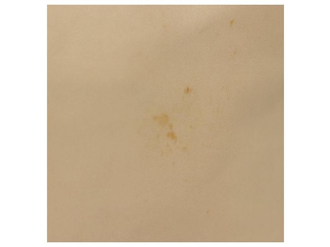 PRADA Borsa a mano in nylon beige argento autentica bs28225 - vista 4