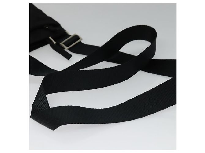 Borsa a Spalla PRADA Nylon Nero Argento Autentica ep9765 - vista 7