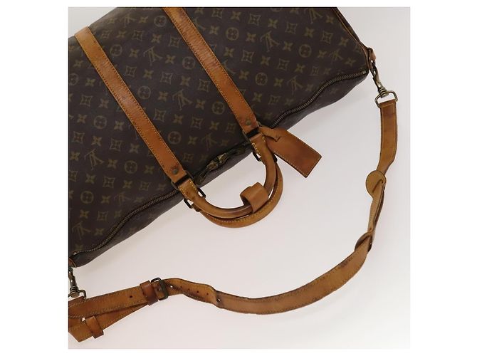 LOUIS VUITTON Monogram Keepall Bandouliere 55 Borsa Boston M41414 LV Auth 135536 Monogramma - vista 7