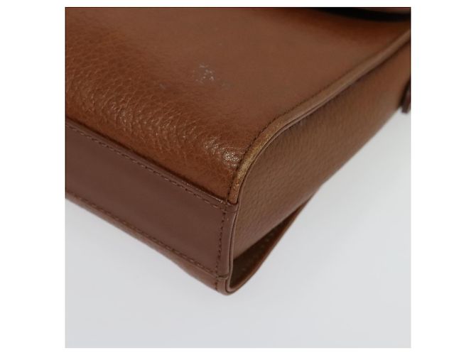 Autre Marque Borsa a Spalla Burberrys in Pelle Marrone Oro Auth ep10007 D'oro - vista 11