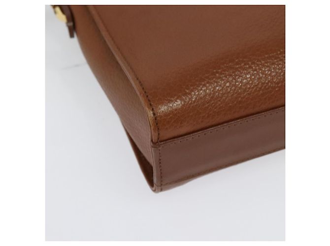 Autre Marque Borsa a Spalla Burberrys in Pelle Marrone Oro Auth ep10007 D'oro - vista 12