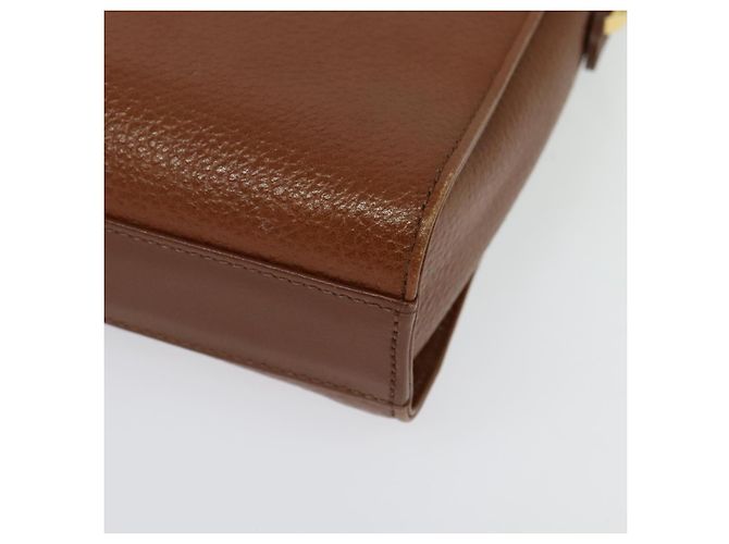 Autre Marque Borsa a Spalla Burberrys in Pelle Marrone Oro Auth ep10007 D'oro - vista 13