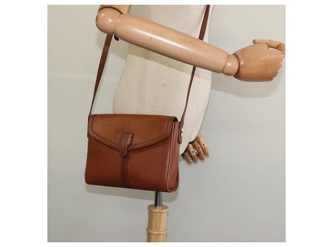Autre Marque Borsa a Spalla Burberrys in Pelle Marrone Oro Auth ep10007 D'oro - vista 21