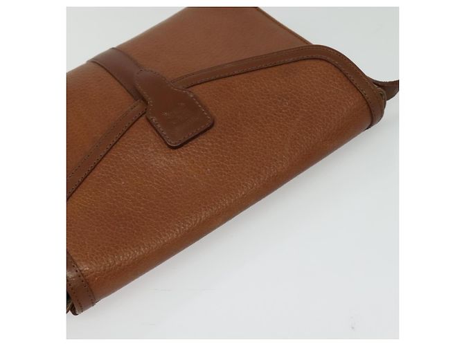 Autre Marque Borsa a Spalla Burberrys in Pelle Marrone Oro Auth ep10007 D'oro - vista 6