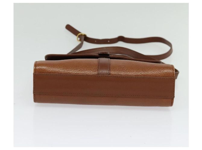 Autre Marque Borsa a Spalla Burberrys in Pelle Marrone Oro Auth ep10007 D'oro - vista 9