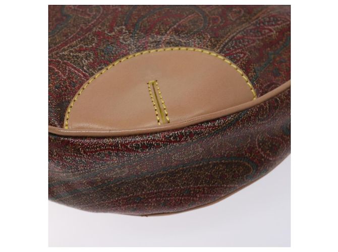 Borsa Tote ETRO in PVC marrone e oro Auth am8891 D'oro - vista 10