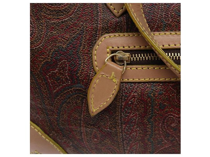 Borsa Tote ETRO in PVC marrone e oro Auth am8891 D'oro - vista 14