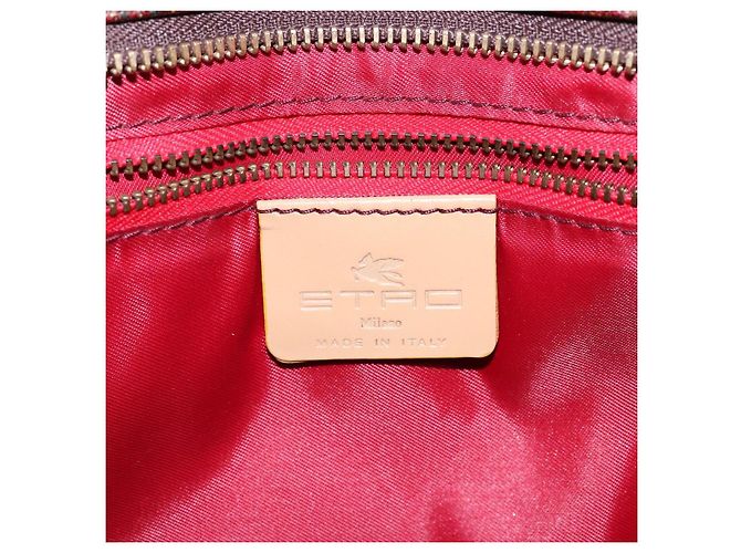 Borsa Tote ETRO in PVC marrone e oro Auth am8891 D'oro - vista 16