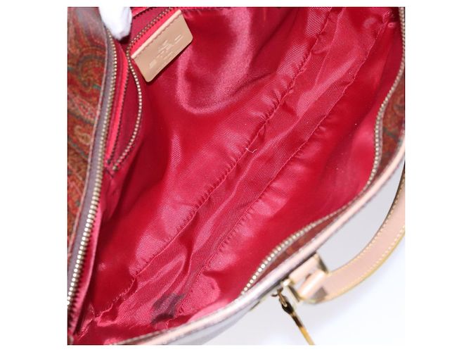 Borsa Tote ETRO in PVC marrone e oro Auth am8891 D'oro - vista 17