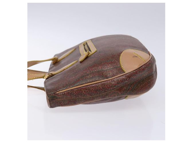 Borsa Tote ETRO in PVC marrone e oro Auth am8891 D'oro - vista 5
