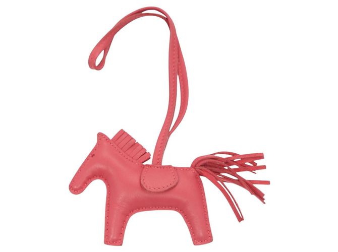 Hermès HERMES Rodeo Charm PM Charm Pelle Rosa Auth 135937 - vista 2