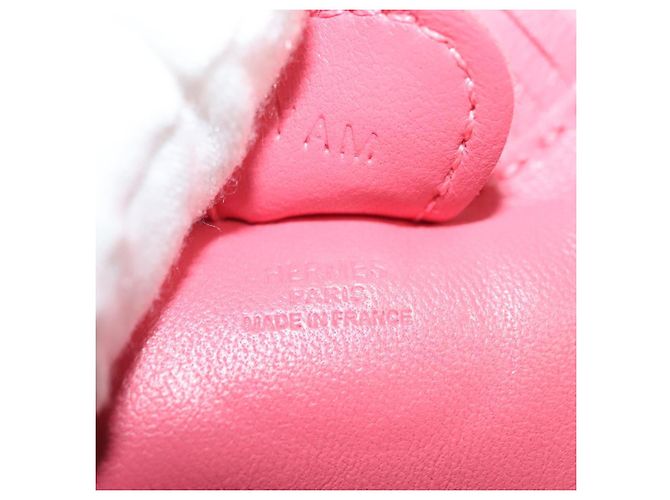 Hermès HERMES Rodeo Charm PM Charm Pelle Rosa Auth 135937 - vista 6