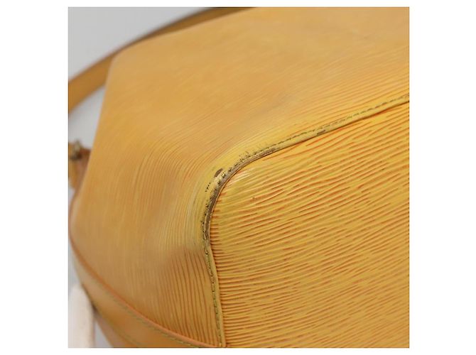Noe LOUIS VUITTON Borsa a Spalla Petit Noé Epi Gialla M44109 LV Auth sw1355 Giallo - vista 16