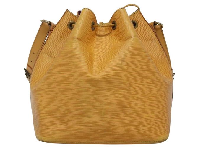 Noe LOUIS VUITTON Borsa a Spalla Petit Noé Epi Gialla M44109 LV Auth sw1355 Giallo - vista 2