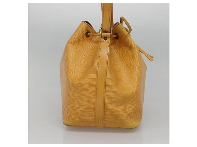 Noe LOUIS VUITTON Borsa a Spalla Petit Noé Epi Gialla M44109 LV Auth sw1355 Giallo - vista 3