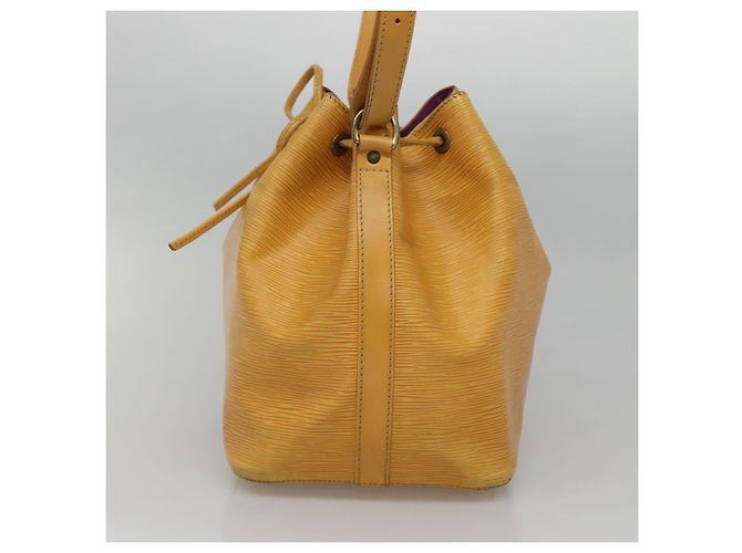 Noe LOUIS VUITTON Borsa a Spalla Petit Noé Epi Gialla M44109 LV Auth sw1355 Giallo - vista 4