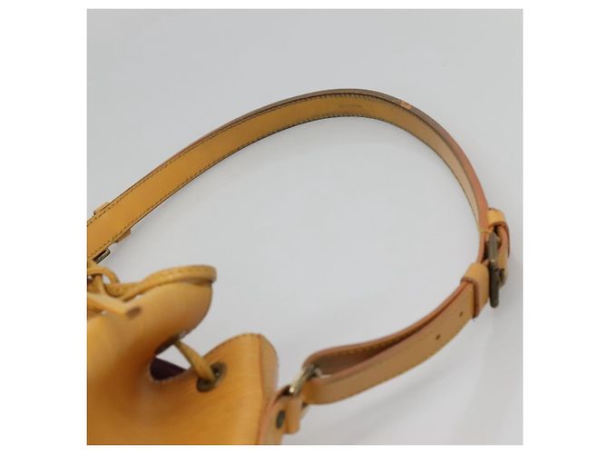 Noe LOUIS VUITTON Borsa a Spalla Petit Noé Epi Gialla M44109 LV Auth sw1355 Giallo - vista 8