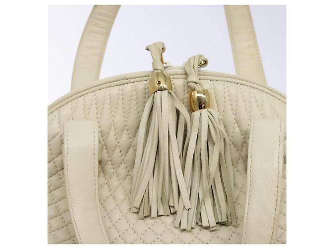 BALLY Borsa a mano in pelle bianca e oro Auth sw1273 Bianco D'oro - vista 18