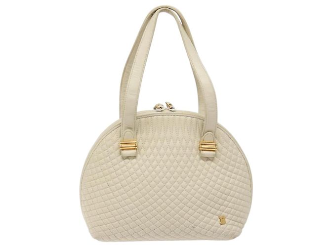 BALLY Borsa a mano in pelle bianca e oro Auth sw1273 Bianco D'oro - vista 2