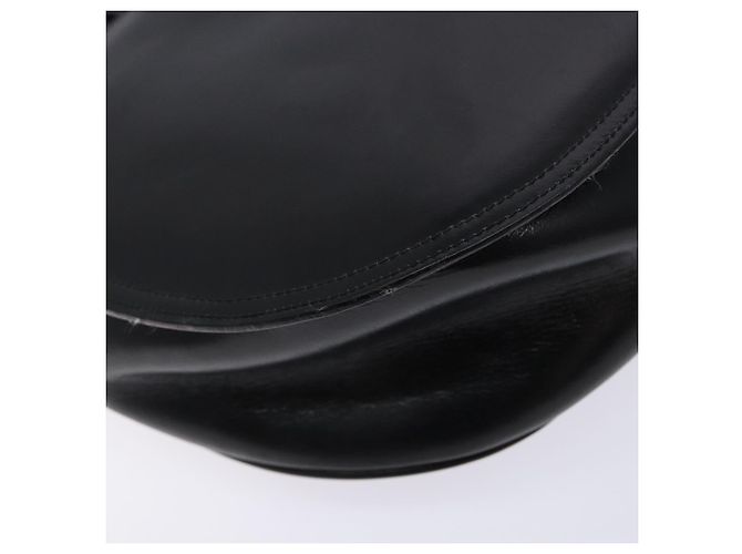 Borsa a Spalla Gancini in Pelle Nera e Oro Auth BA4219 di Salvatore Ferragamo Nero D'oro - vista 13