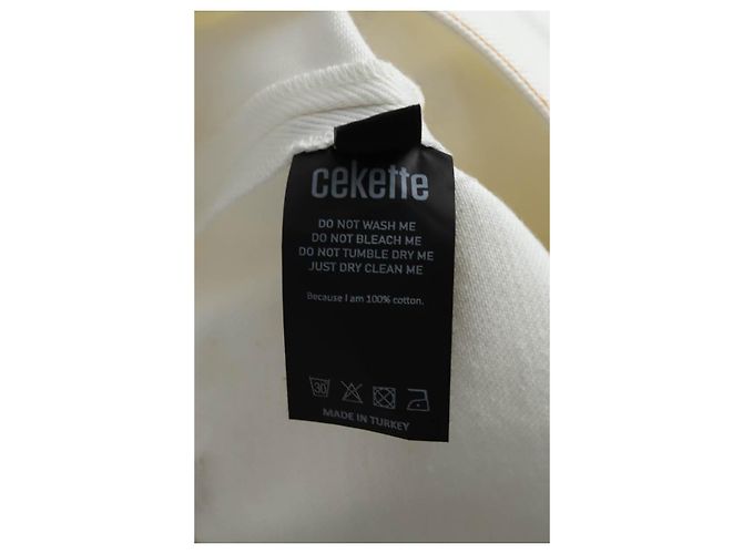 Autre Marque Mini falda blanca de algodón Blanco - vista 6