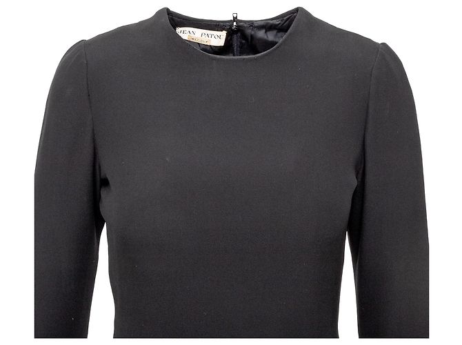 Autre Marque Vestido Plisado Jean Patou Negro - vista 4