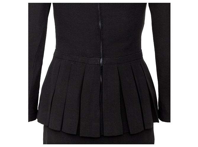Autre Marque Vestido Plisado Jean Patou Negro - vista 9