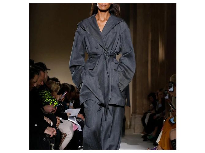 Traje a rayas Salvatore Ferragamo Gris - vista 2
