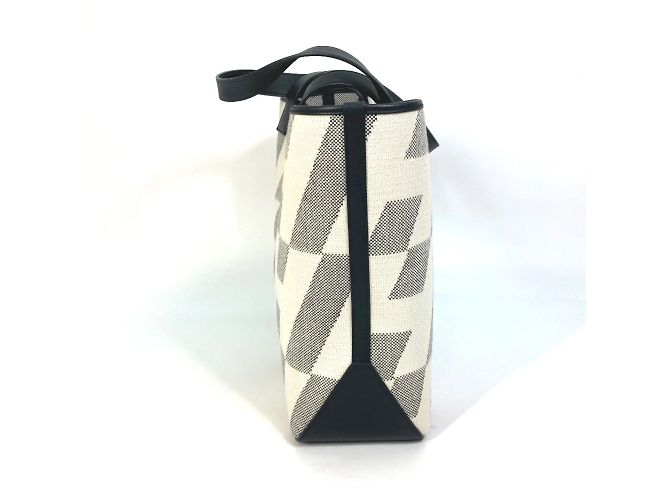 Hermès Cabas Bias H 40 Ambié GM Handtasche Braun Schwarz Weiß - Ansicht 3